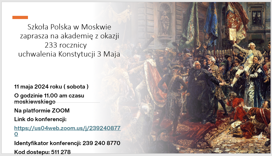 OBCHODY ŚWIĄT MAJOWYCH!